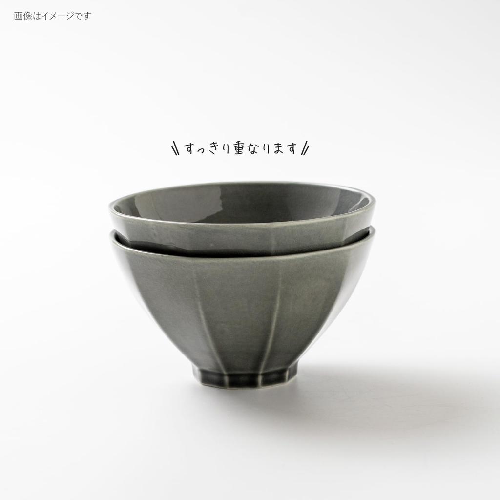 Minoru Pottery Shade 115 Rice Bowl, Black