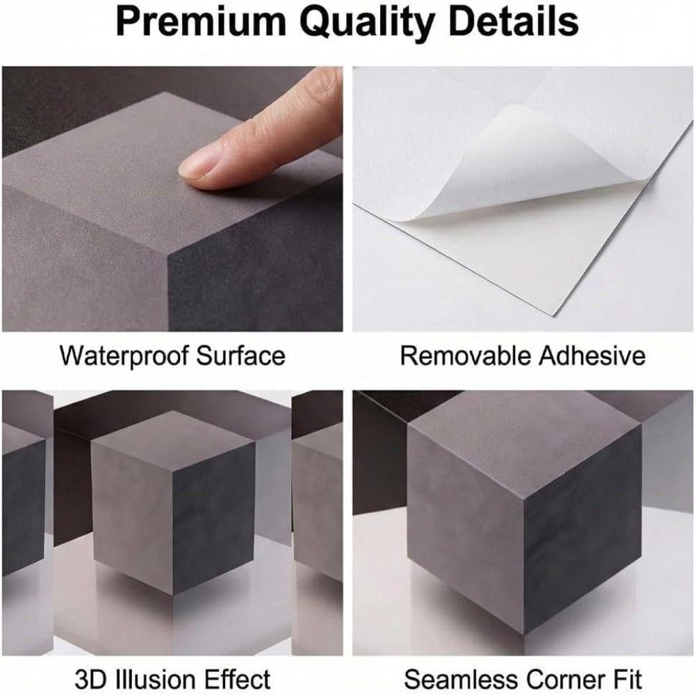 3D Wandaufkleber Unregelmäßige Illusion Eckwandaufkleber Neuer Wandkunstaufkleber Heimdekoration