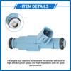 Fuel Injector Compatible for Dodge for Ram 1500 02-07 4.7L for Dodge Dakota 01-07 4.7L, Flow Matched Plastic Blue Fuel Injection Nozzle Item