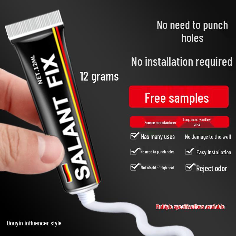 Sealant Fix 12g Nail-Free Strong Adhesive, Fast-Drying Small Tube for Plastic, Glass, and Metal.