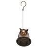 Outside Bird Feeder Metal Mesh Decorative Cute Vintage Hanging Bird Seed Feeder for Home Garden Offi