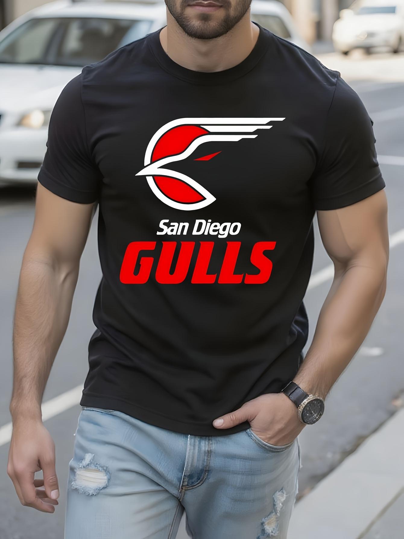 San Diego Gulls WHL Minor League Hockey Retro Graphic Tsh... M