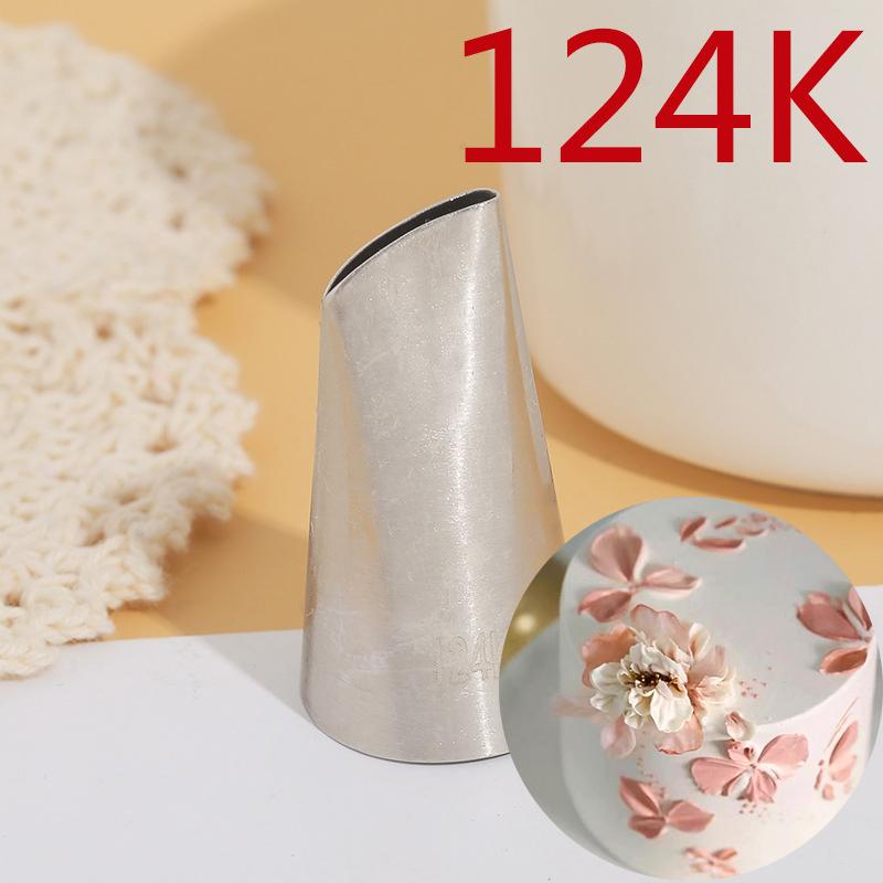 

BCMJHWT #124k Rose Piping Tip Cream Bean Pastry Nozzles Kit Baking Tool Stainless Steel Silk Flower Nozzle