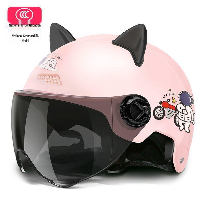 Certified All-Season Electric Motorcycle Helmet for Men and Women, Ideal for Summer Riding, Free Shipping Included