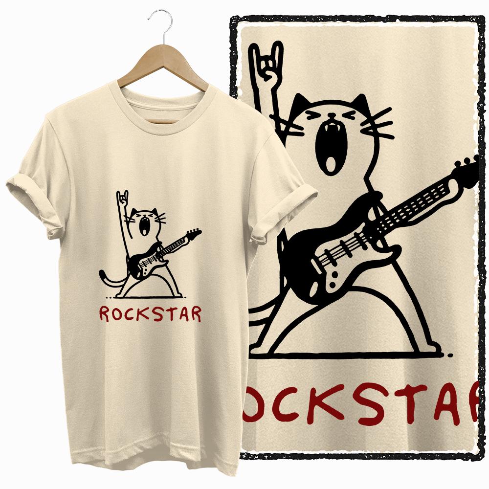 COOLMIND 100% cotton BEIGE cat print exclusive graphic women T shirt big size loose cotton cat lover women tshirt LOVELY cat tee