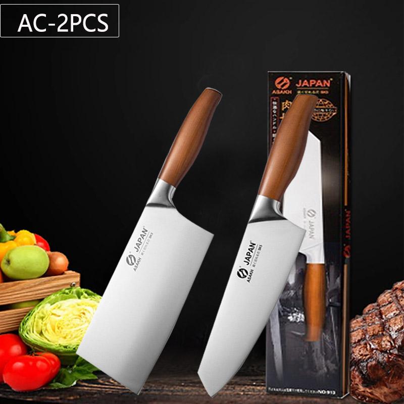 WXCOO Professional Japanese Kitchen Knife Fruit Peeler Utility Knife Stainless Steel Fish Fillet Knife Meat Cleaver Cooking Tool