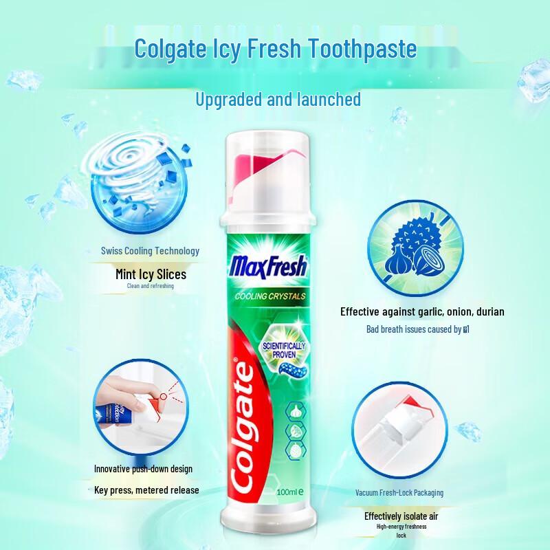 Colgate Icy Cool Fresh Breath Pump Zahnpasta