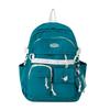 Simple solid color casual backpack high value junior high school student schoolbag large capacity versatile tooling backpack