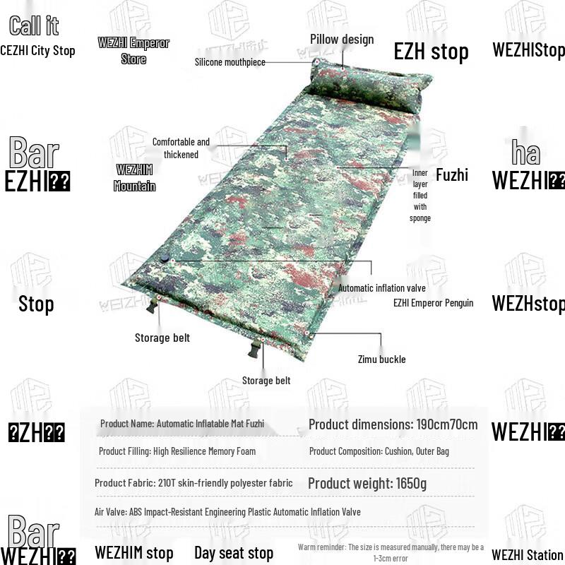 Self-Inflating Camouflage Camping Mat
