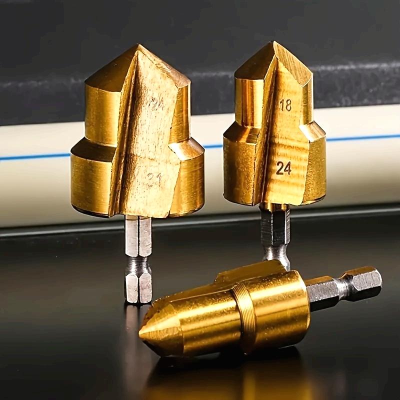 Balení jednoho kusu Vrták s šestihrannou stopkou pro výstružník PPR trubek, velikosti 20/25/32 mm, kompatibilní s elektrickými vrtačkami, pro vystružování vodovodních trubek