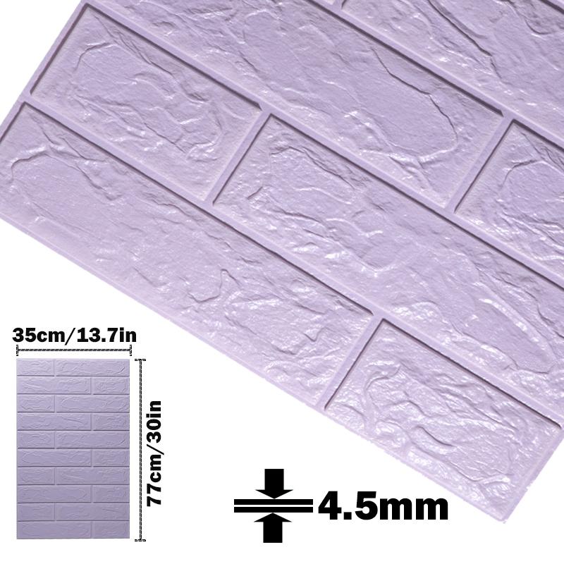 3d Foam Wall Sticker Panels Brick Waterproof Adhesive Wallpaper Living Room Bedroom Home House Bathroom Decor