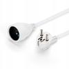 Garden extension cord, single Montis 3 m, 1 socket, white, 20IP, 16A