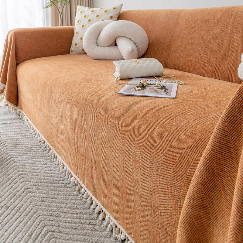 Uniwersalny wodoodporny pokrowiec na sofę z mikrofibry: Całoroczny, Odporny na mocz, Jednolity kolor