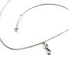 Les Trésors De Lily [K9142] - Silver Anklet 'Infini' Silver (rhodium-plated) - 9x4 Mm