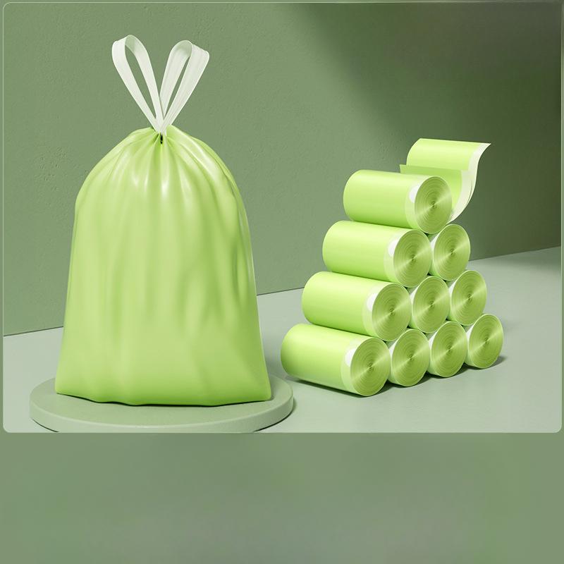 Mugwort Drawstring Garbage Bag Fly and Mosquito Repellent Automatic Closure Household Hand-held Garbage Bag