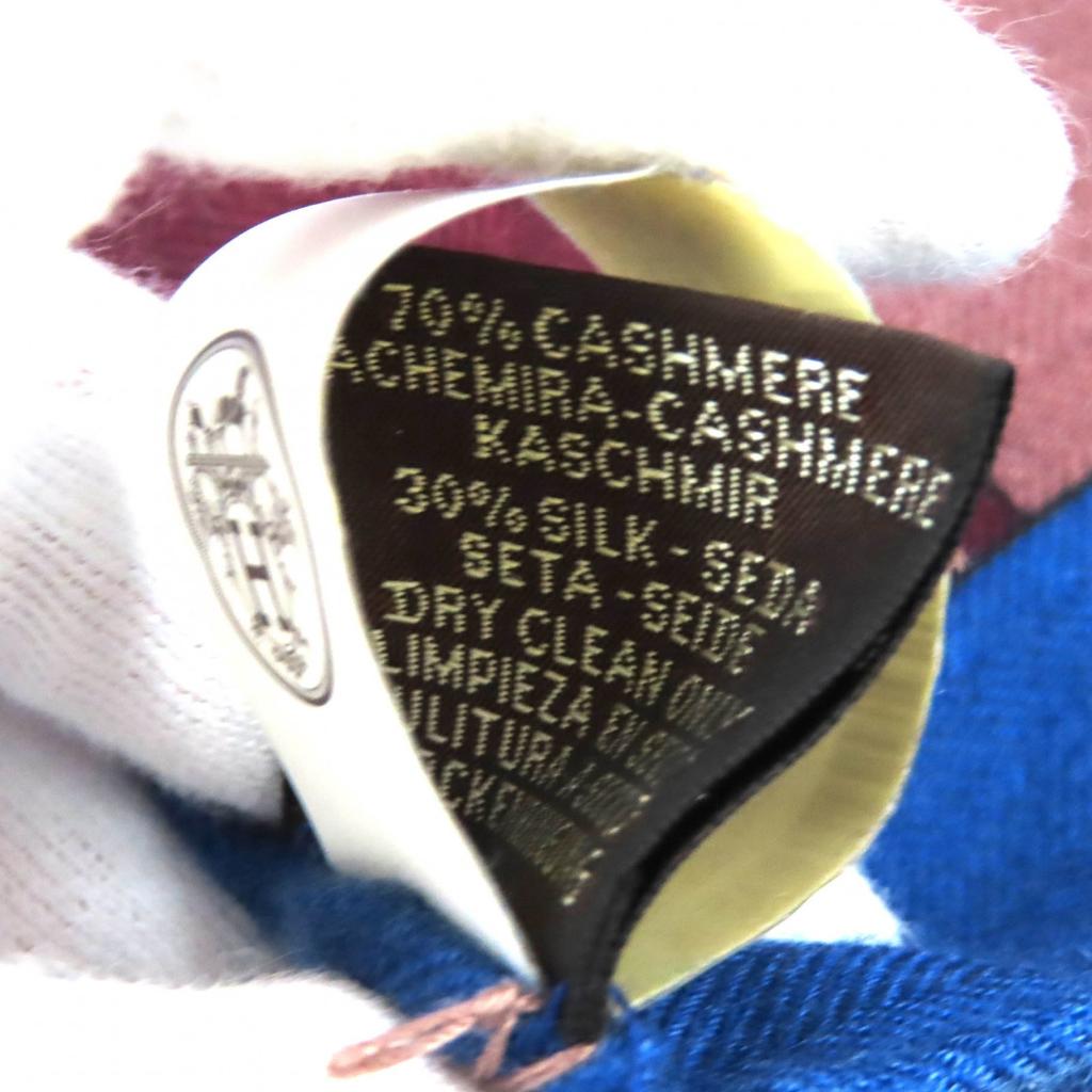 Pristine HERMES Scarf ROCABAR Carre 140 Cashmere Women 242708S Used