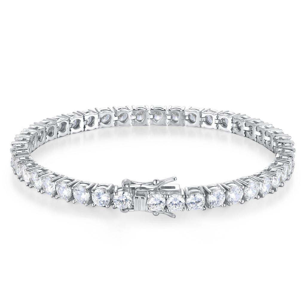 Tennischain Jewelry 2-6Mm Tennis Chain, Fashionable Men And Women Hip-Hop Zircon Bracelet High Sense