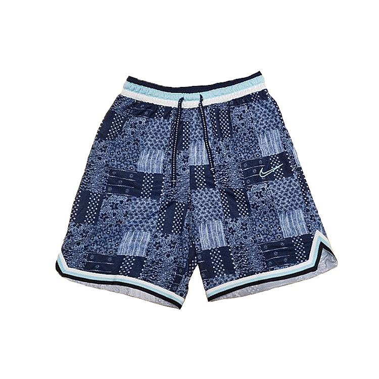 Nike DNA Flowers Embroidered Basketball Shorts Blue Men s CK6348-457 S