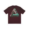 Tri-Eye T-Shirt Burgundy Unisex Tops Purple P21TS241
