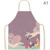Nail Polish Flax Bib Apron Adult Women Men For Kitchen 65X53Cm Finger Manicure Tech Painting Nail Products