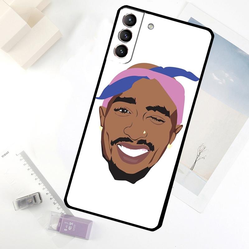 Tupac 2Pac Amaru Shakur Phone Case For Samsung Galaxy S25 S26 Ultra S20 S21 S22 S23 S24 Ultra S10 Plus S25 FE Cover