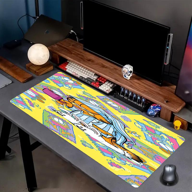 Garfield Print Mouse Pad, Anti‑Slip Desktop keyboard Mat, for PC Laptop Gaming Working Daily Use, Cool Festival Surprise Gift