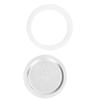 Anillo de Sellado del Filtro de Cafetera y Juego de Filtros Disco de Filtro de Aluminio Reutilizable para Hacer Café para 6 Personas