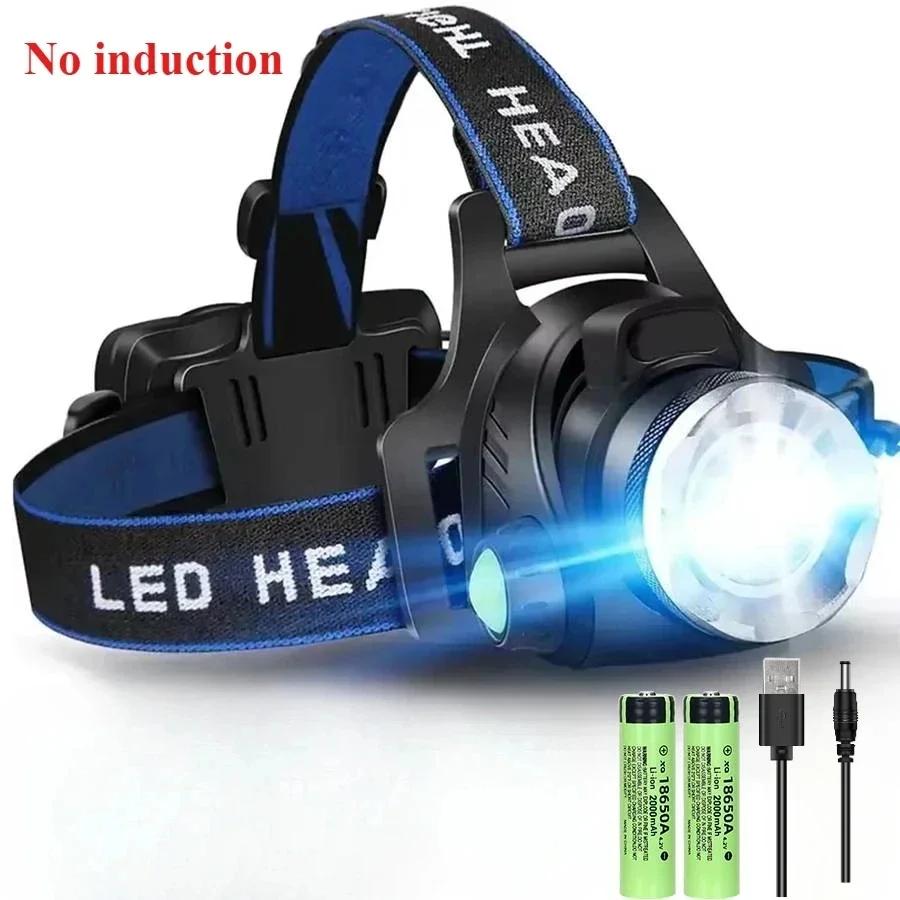 XIWANGFIRE T6 LED Headlamps Bright Heal Lamp18650 Long Endurance Lamp Rechargeable 3 Modes Torch Zoom Fishing Working Lantern