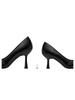 Ya Guan 2025 French Style Women’s Pointed Toe Stiletto Heels - Comfortable Black Exquisite High Heel Shoes.