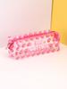 Pvc Waterproof Pencil Case Summer Fruit Pencil Pouch Back-To-School Stationery Storage Bag Transparent Carrying Pencil Case