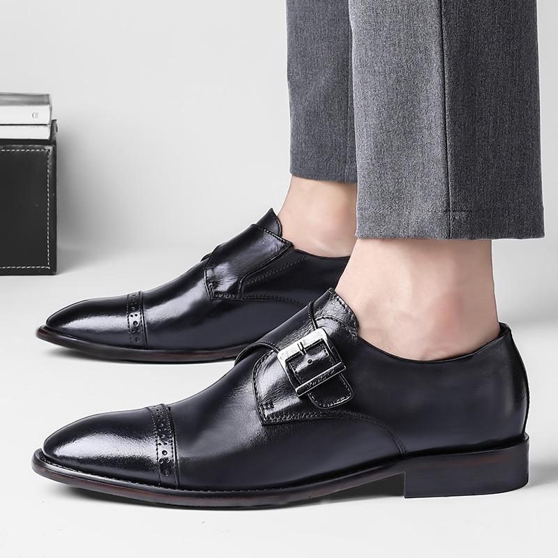 Fashion Comfy High Quality Antiskid Loafers Outdoor Walking Shoes New Men Casual Oxford Shoes Genuine Leather Business Tooling Shoes