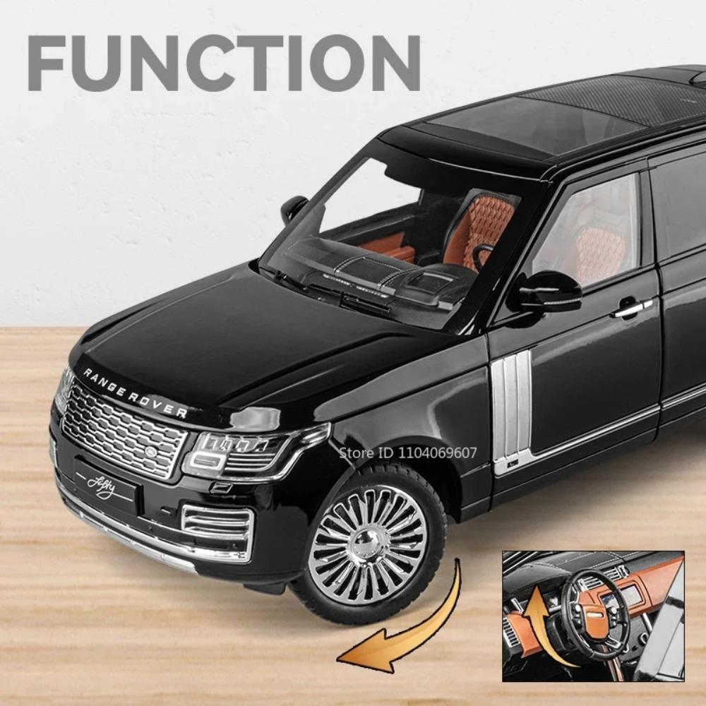 Große Größe 1:18 Range Rover Modellauto Spielzeug Legierung Druckguss Sound & Licht SUV Geländewagen Miniaturmodelle Für Kinder Geschenke