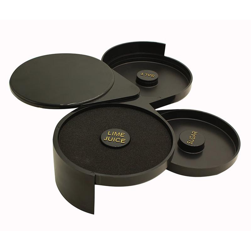 Bordeador de copas de cóctel comercial de 3 capas