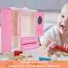 3-Door Dollhouse Wardrobe Dolls Furniture Accessories for Dolls Girls Toys Gift