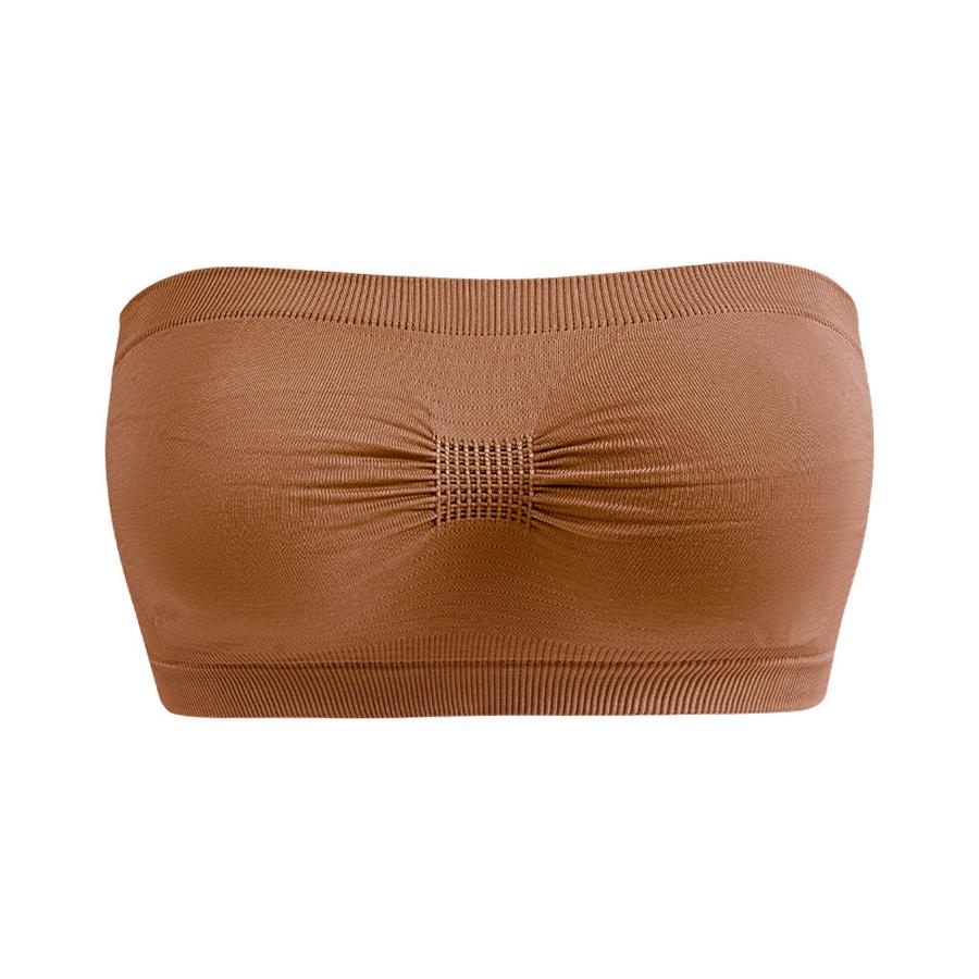 Hot Summer Extra Large Strapless Bra Women Seamless Non-Padded Breathable Low Cut Cami