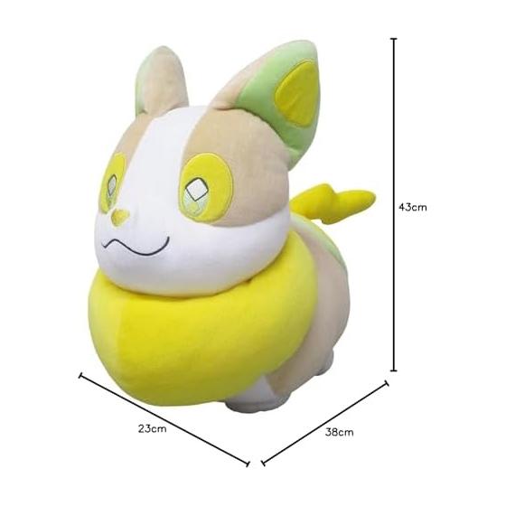 Sanei Boeki Pokemon Plush Miscellaneous Goods Series Mochi Fluffy Cushion One Pachi Height 38cm PZ52