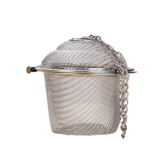 

Tea Filter Large Dual Buckle Capacity Stainless Steel Extra Fine Mesh Herbal Strainer M