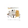 Shinada Global Mochi Series Mochi Cat Calico Plush Toy 22x22x30cm Animal Stuffed Toy