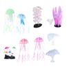 9pcs Luminous Aquarium Coral Decorations Glowing Effect Artificial Coral Plant Ornaments
