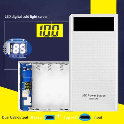 18650 Akkubox Überladung Überstromschutz Dual USB Ausgang Wiederholbarer Austausch Digital