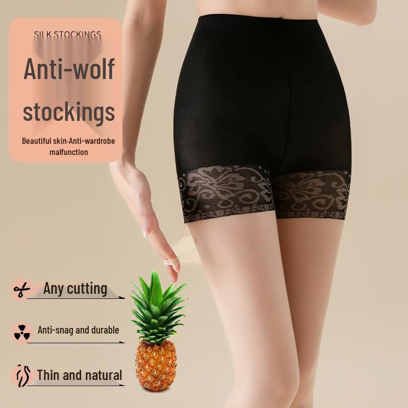 Spring/Summer Influencer Velvet Anti-Snag Pineapple Socks: Super Thin, Bare Leg Look, Women's Fashion, Anti-Wolf Protection.