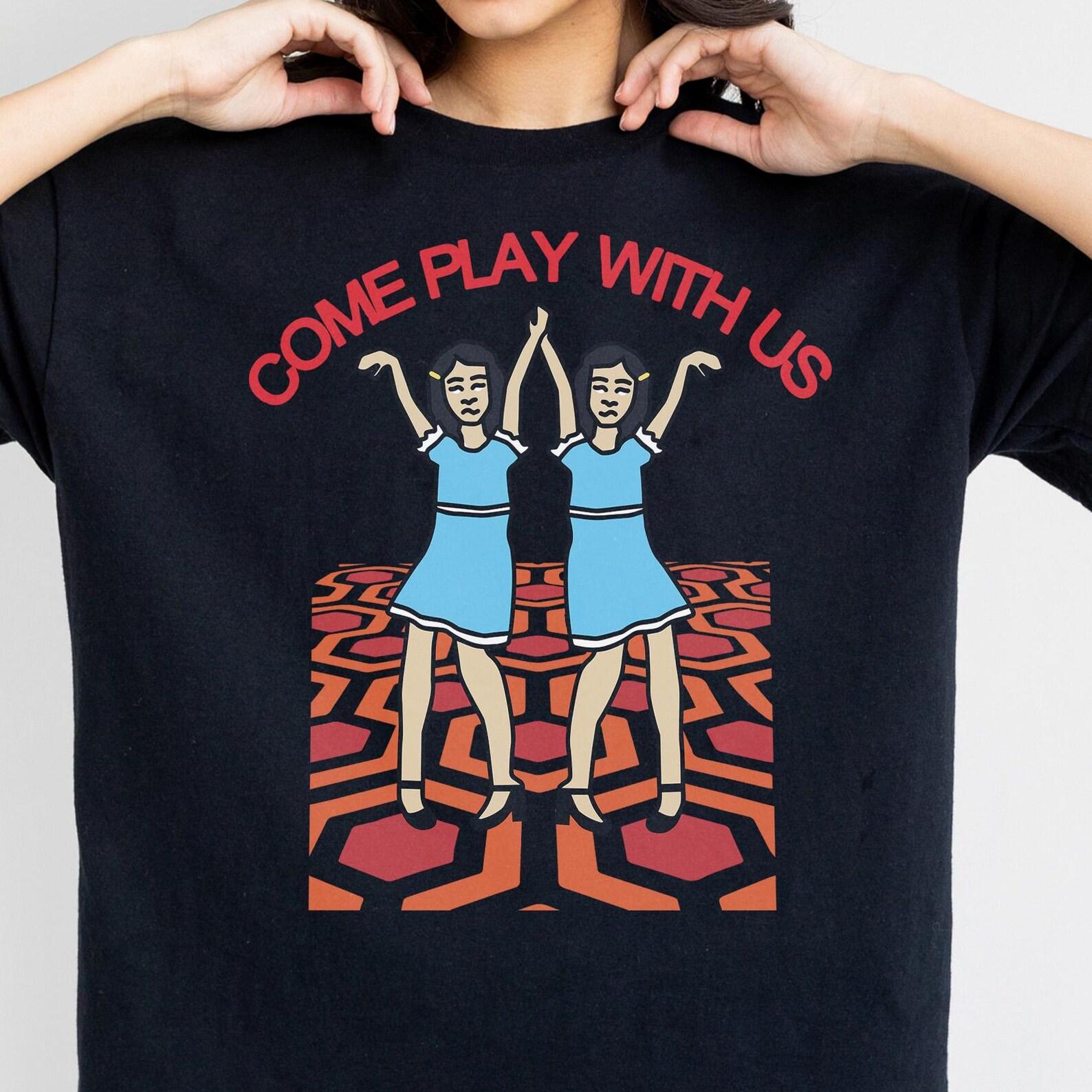 Creepy Twins Horror Movie T-Shirt: Overlook Hotel Funny Scary Film Tee L