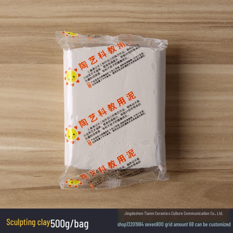 Argilă polimerică Jingdezhen High White fără coacere pentru sculptură manuală și roți de olărit pentru copii