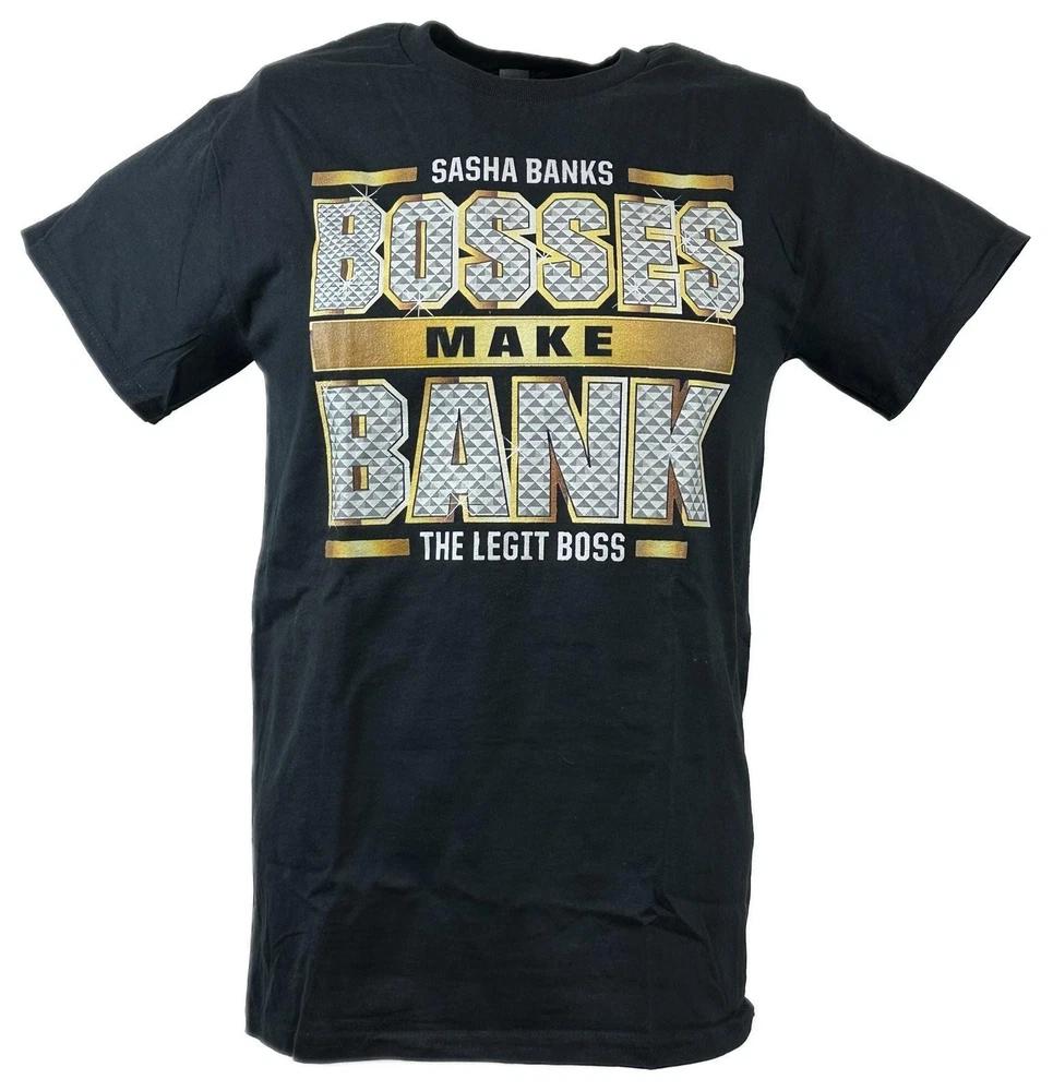 Sasha Banks Bosses Make Bank Black Tshirt M