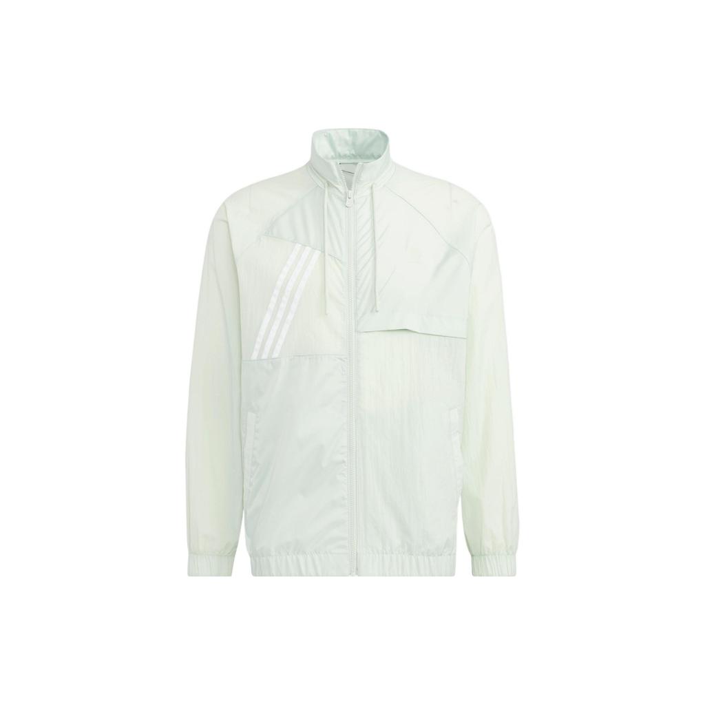 Adidas Neo Pure Color Striped Sports Jacket Unisex Jackets Teal HN4748