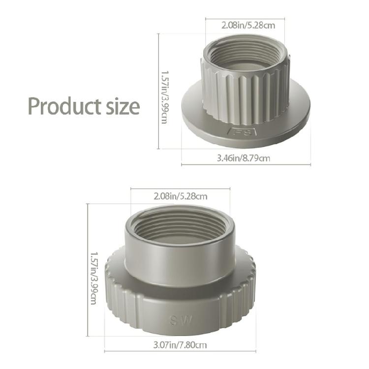 2pcs Heavy Type Pool Fountains Adapter for Summer Waved Funsicles Pools Swimming Pool Hose Adapter Connection Nozzle