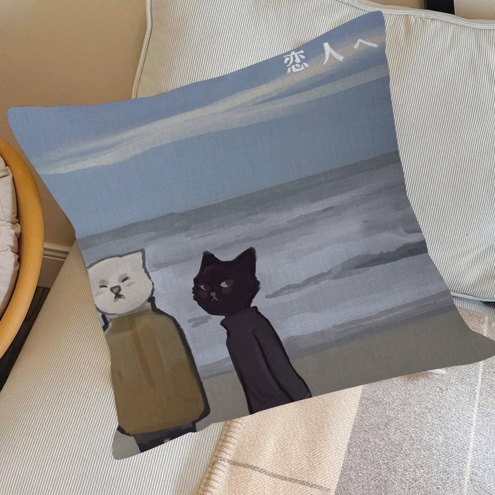 Anime Lampe Band Klassische Kissenhülle Sofakissenbezug Heimzimmer Dekoration Kindergeschenk