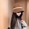 Retro Corduroy Versatile Casual Travel Face Small Warm Pile Bucket Hat Women