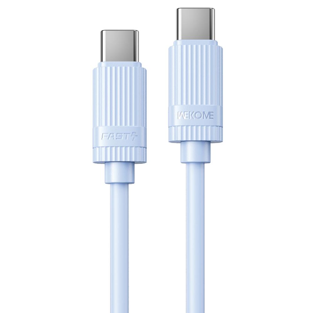 WEKOME WDC-53 Type-C to Type-C Cable PD65W 480Mbps Elastic Liquid Silicone Fast Charging Data Cable