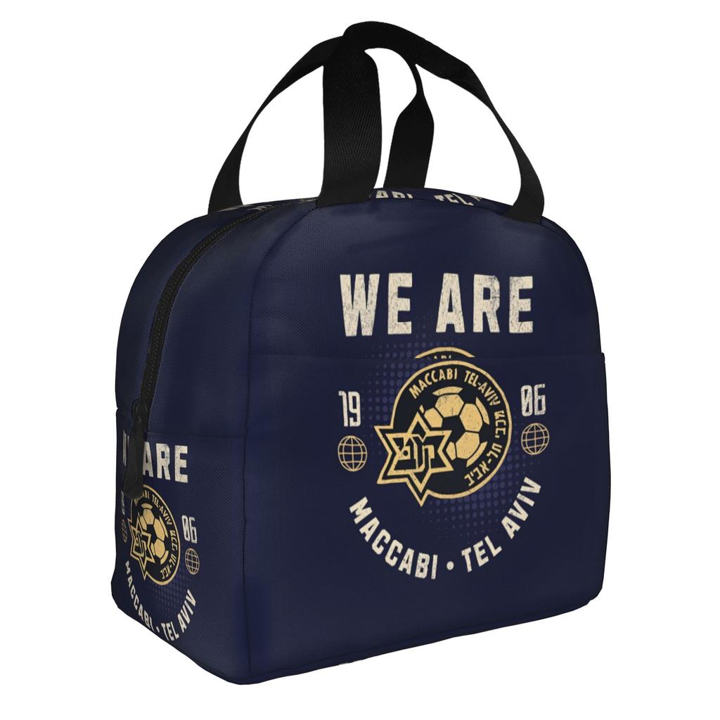 Footbally Beitar Jerusalem FC Soccer  Insulated Lunch Bag for Work School  Waterproof Cooler Thermal Lunch Box Women Men